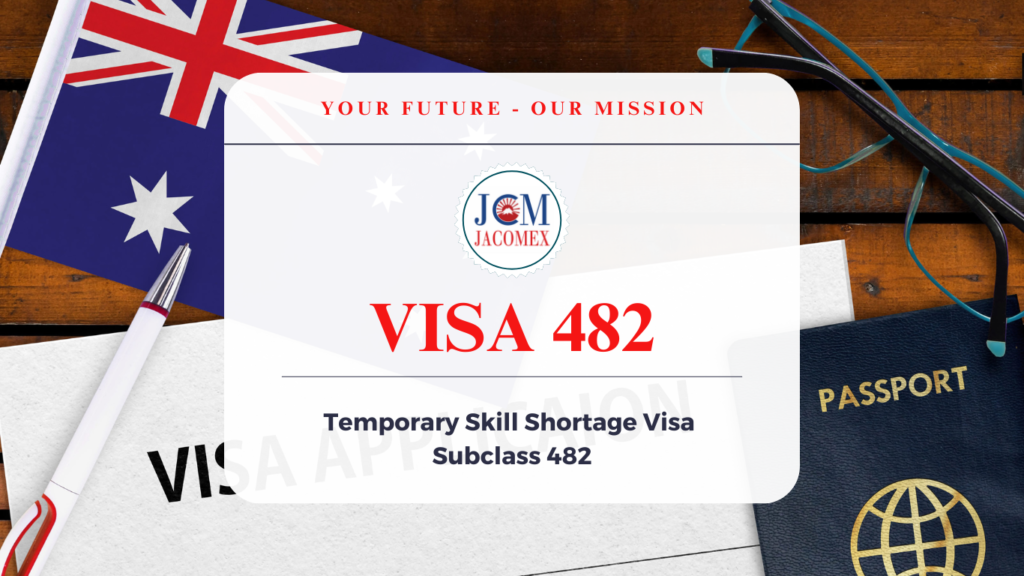 Visa 482 hay còn gọi là Temporary Skill Shortage (TSS) Subclass 482 là visa cho phép người nước ngoài được sinh sống và làm việc hợp pháp ở Úc toàn thời gian nếu có đơn vị bảo lãnh.